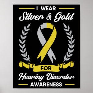 Hearing Disorder Awareness Deaf Aid Implant ASL  Poster
