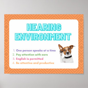 Hearing Environment - ASL Class Poster