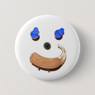 Hearing = Happier + Healthier 6 Cm Round Badge
