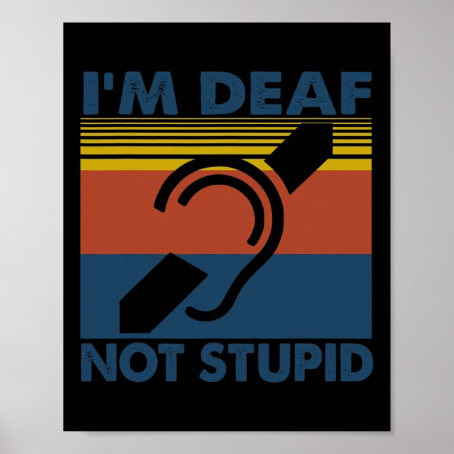 Hearing Impaired Asl Sign Language I'm Deaf Not St (Front)
