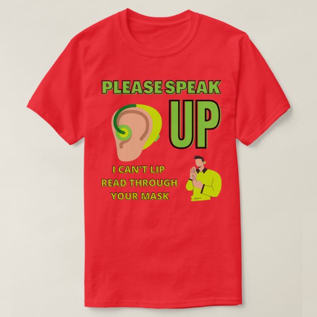 Hearing Impaired Boy T-Shirt (Design Front)