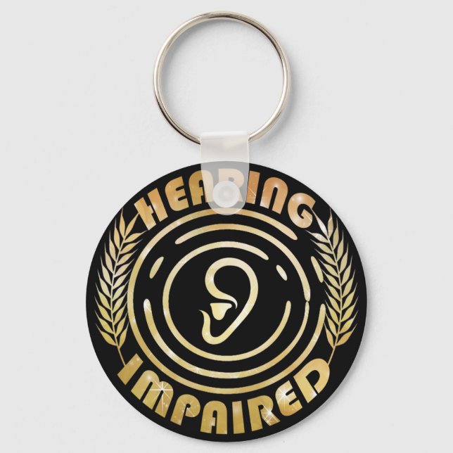 Hearing impaired Classic Key Ring (Front)