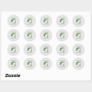 Hearing impaired classic round sticker