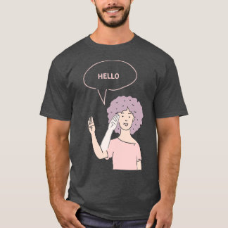 Hearing Impaired hello sign language T-Shirt