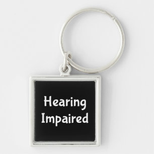 hearing impaired key ring
