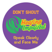 Hearing Impaired Symbol - Elegant Ear Design