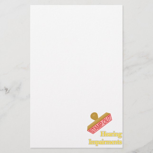 Hearing Impairments Stationery (Front)