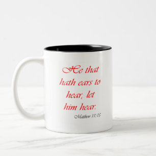 Hearing is Believing Two-Tone Coffee Mug