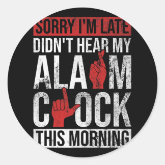 Hearing Loss Awareness And Hearing Aide Deaf Pride Classic Round Sticker