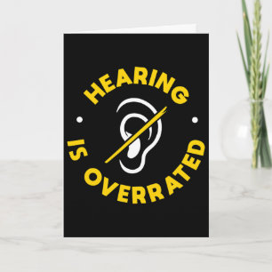 Hearing Loss Awareness Asl And Deaf Awareness Card