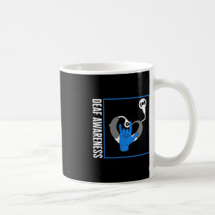 Hearing Loss Awareness Deaf Cochlear Implant ASL H Coffee Mug