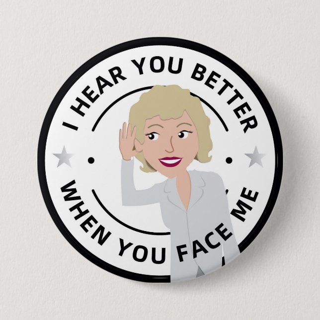 Hearing Loss Button (Front)