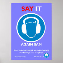 Hearing protection poster