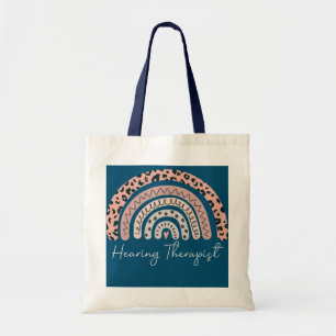 Hearing Therapist Leopard Rainbow Appreciation Tote Bag