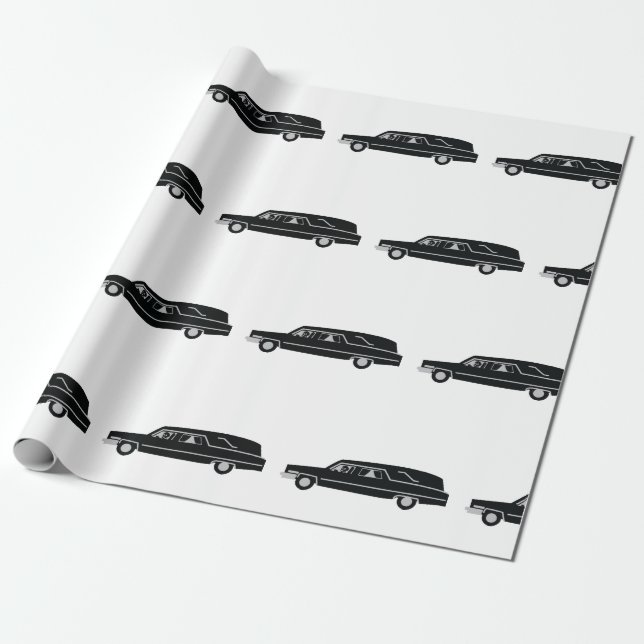 Hearse Wrapping Paper (Unrolled)