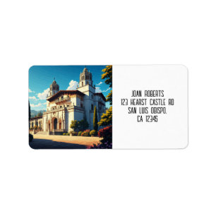 Hearst Castle San Simeon California Central Coast Label