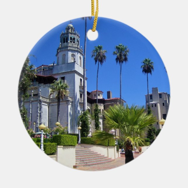 Hearst Castle, San Simeon, California Ceramic Ornament (Front)