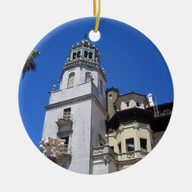 Hearst Castle, San Simeon, California Ceramic Ornament (Front)
