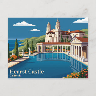 Hearst Castle USA Postcard