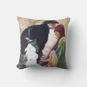 Hearst's International Cover, Alphonse Mucha Cushion