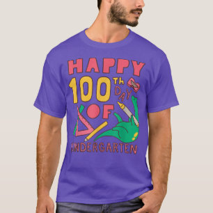 Heart 100th Day of School Teacher Autism Awareness T-Shirt