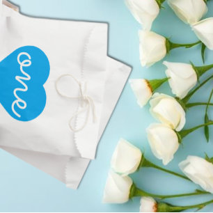 Heart 1st Birthday Favour Bag