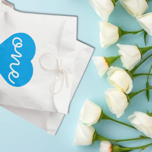 Heart 1st Birthday Favour Bag (Creator Uploaded)