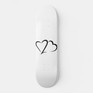 Heart 23™ Brand White & Black Skateboard deck