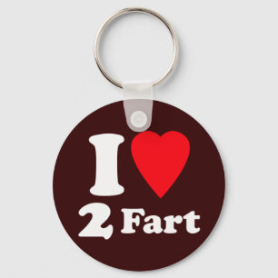 Heart 2 Fart Pass the Gas Silent Deadly Love Key Ring