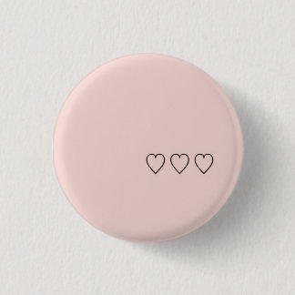 Heart 3 Cm Round Badge