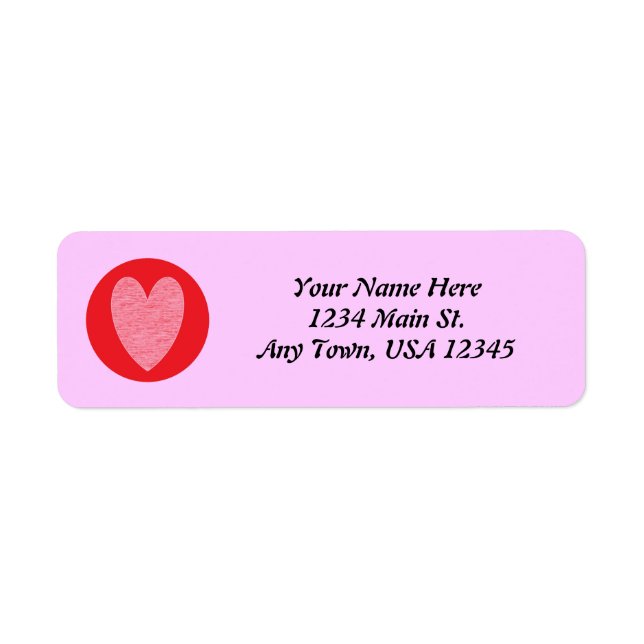 Heart 3 return address label (Front)
