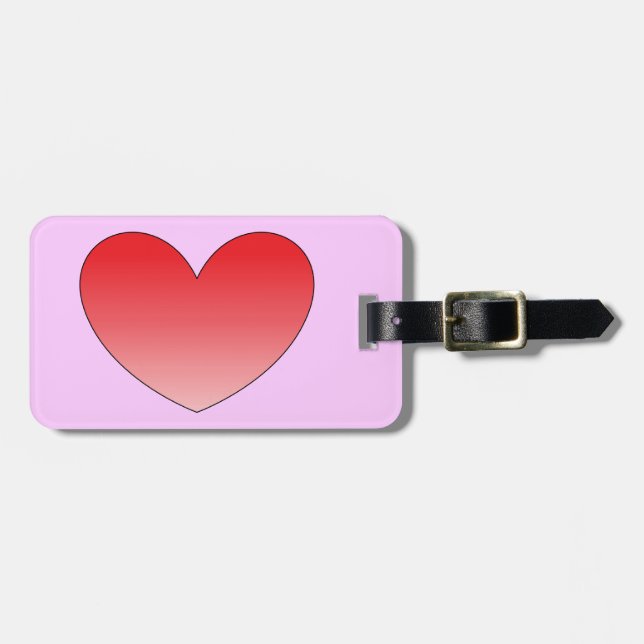 Heart 4 luggage tag (Front Horizontal)