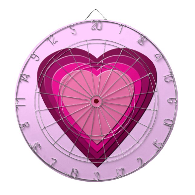 Heart 5 dartboard (Front)