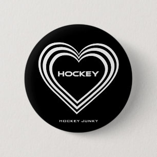 HEART 6 CM ROUND BADGE