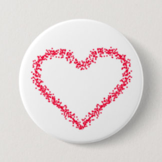 Heart 7.5 Cm Round Badge