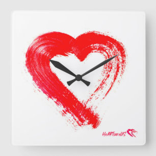 Heart Acrylic Wall Clock