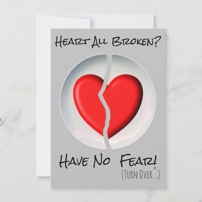 Heart All Broken Card (Front)