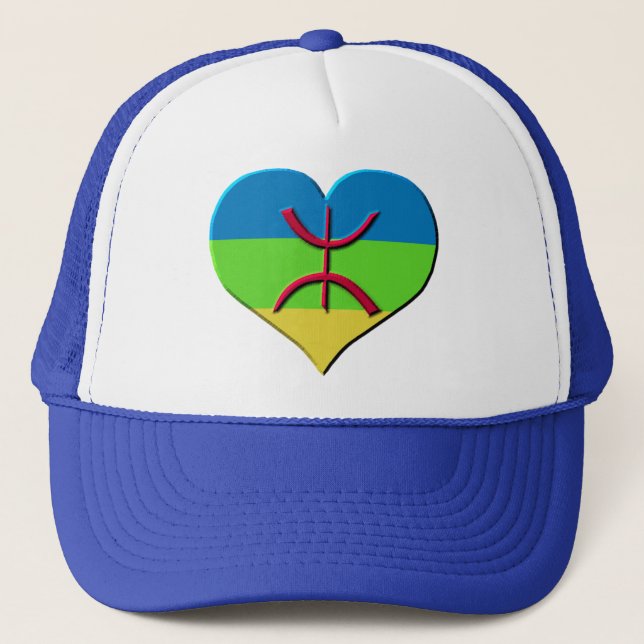 Heart amazigh, kabyle, berbere trucker hat (Front)