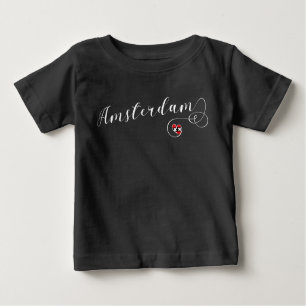 Heart Amsterdam, Netherlands Baby T-Shirt