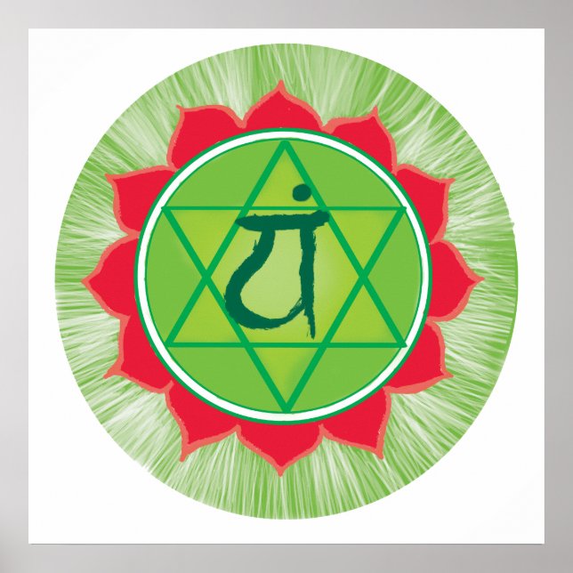 Heart Anahata Chakra Value Poster Paper (Front)