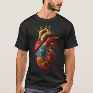Heart Anatomical Graphic Artwork Heart T-Shirt