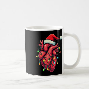 Heart Anatomy Christmas Nursing Christmas Hat Xmas Coffee Mug