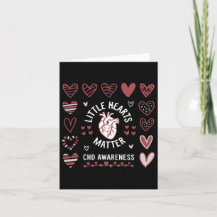 Heart Anatomy Valentine Chd Awareness Little Heart Card