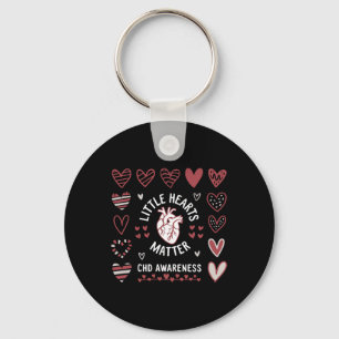 Heart Anatomy Valentine Chd Awareness Little Heart Key Ring