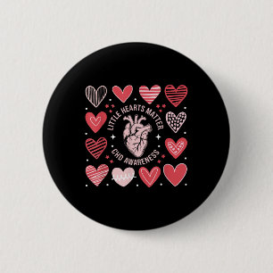 Heart Anatomy Valentine Little Heart Chd 6 Cm Round Badge