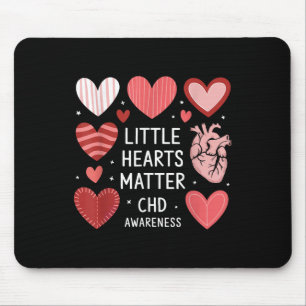 Heart Anatomy Valentine Little Heart Chd Awareness Mouse Pad