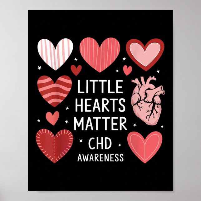 Heart Anatomy Valentine Little Heart Chd Poster (Front)