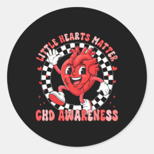 Heart Anatomy Valentine Little Heart Problem Chd A Classic Round Sticker