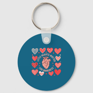 Heart Anatomy Valentine Little Hearts Chd Awarenes Key Ring