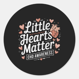 Heart Anatomy Valentine Little Hearts Problem Chd Classic Round Sticker